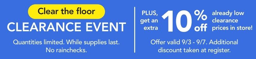 clearance event