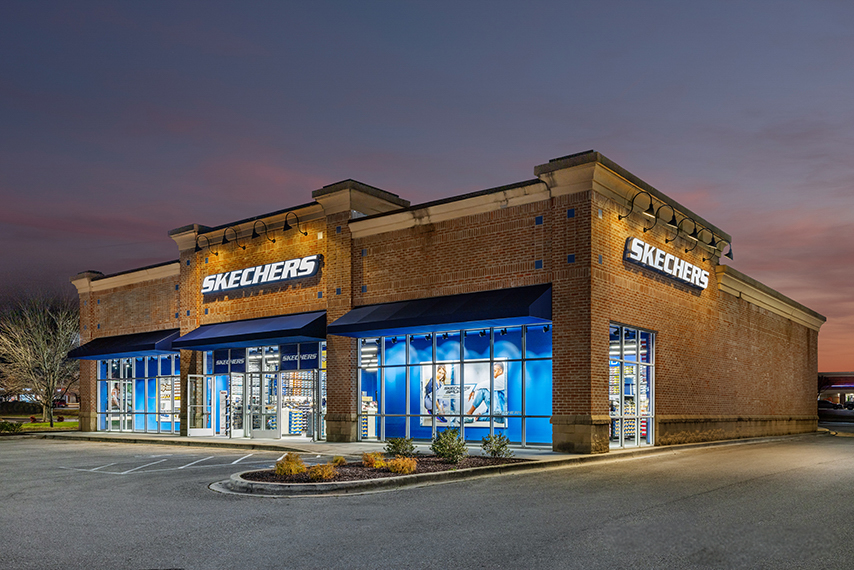 Skechers storefront. Your local shoe store in Cookeville, TN