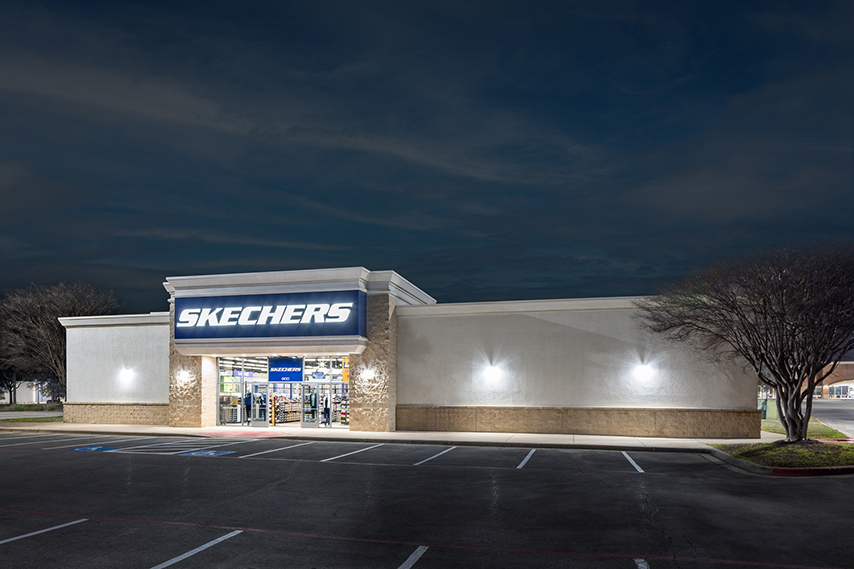 Skechers storefront. Your local shoe store in Round Rock, TX