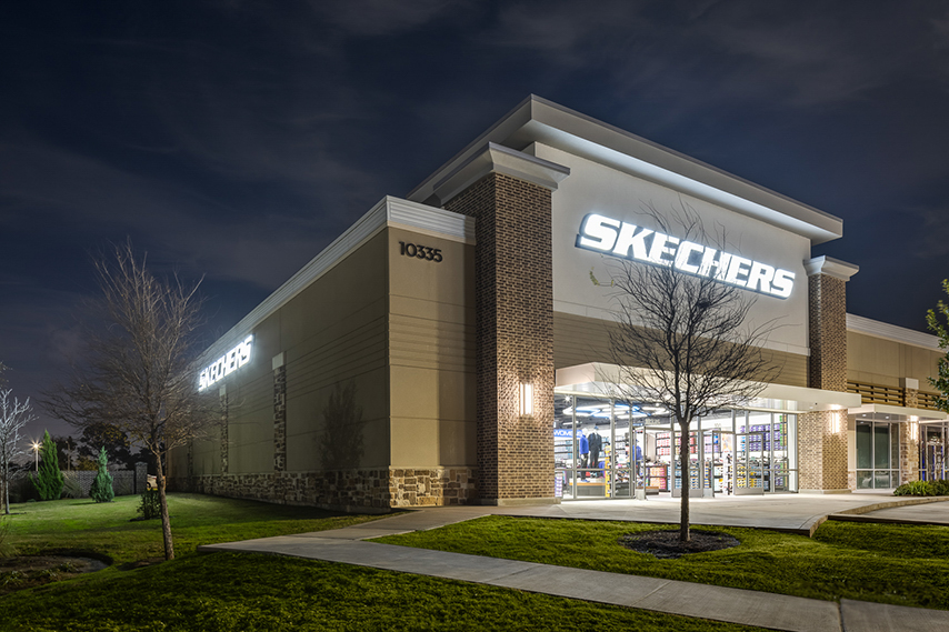 Skechers storefront. Your local shoe store in Richmond, TX