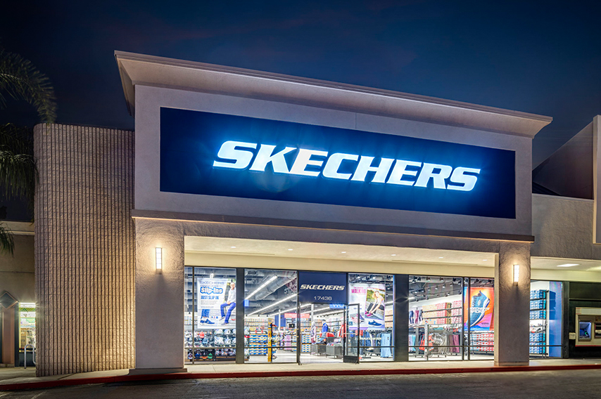 Skechers storefront. Your local shoe store in Rowland Heights, CA