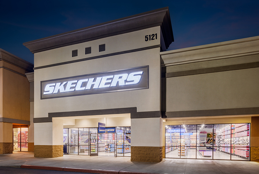 Skechers storefront. Your local shoe store in Tucson, AZ