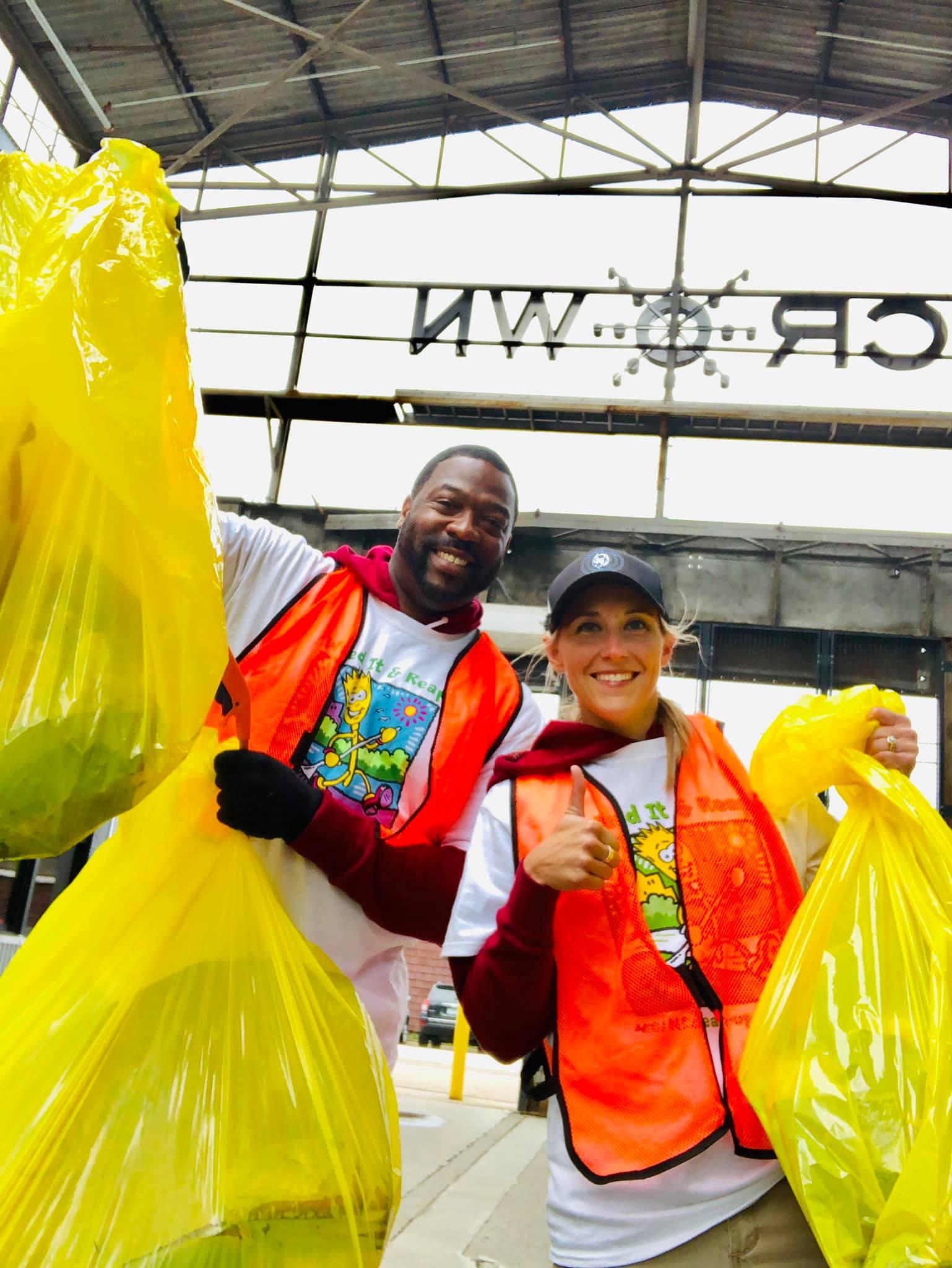 We love our Minneapolis Neighborhood and picking up trash.